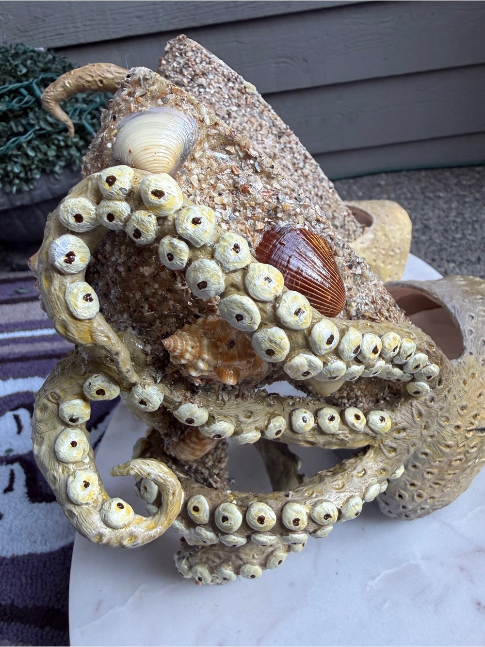 Octopus Tentacle Platform Heels in Sand - Picture 7 of 12